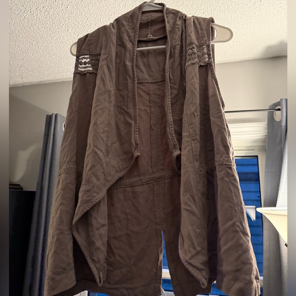 Maurices Light Brown Vest XL